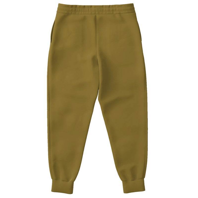 Dark Muted Yellow Joggers (Y-MU-DA) - Back