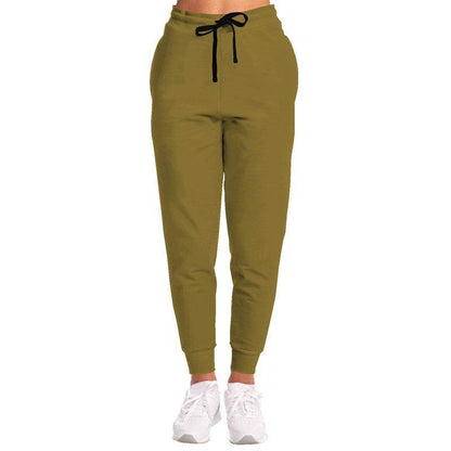 Dark Muted Yellow Joggers (Y-MU-DA) - Woman Front