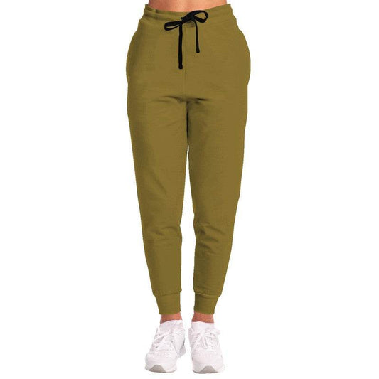 Dark Muted Yellow Joggers (Y-MU-DA) - Woman Front