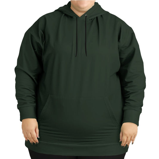 Dark Neutral Green Hoodie PLUS (G-NE-DA) - Woman Front PLUS