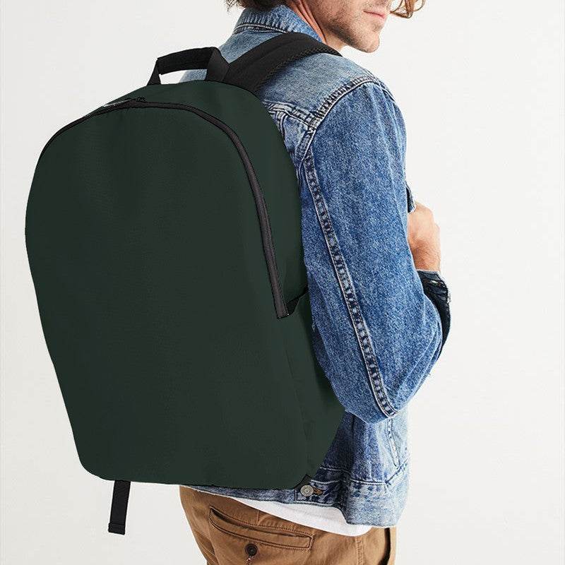 Dark Neutral Green Waterproof Backpack (BGG2-NE-DA) - Man CloseUp