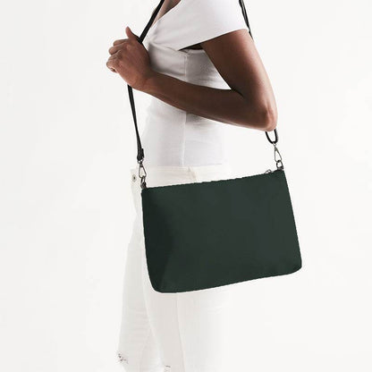 Dark Neutral Green Zip Pouch (BGG2-NE-DA) - Side CloseUp