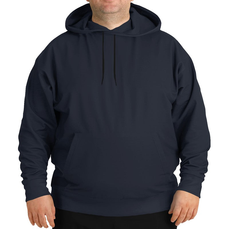 Dark Neutral Indigo Hoodie PLUS (I-NE-DA) - Man Front PLUS