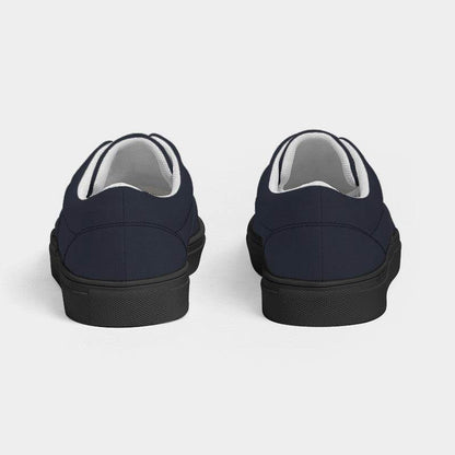Dark Neutral Indigo Men's Canvas Sneakers (I-NE-DA) - Back