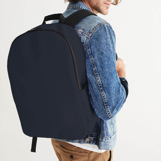 Dark Neutral Indigo Waterproof Backpack (I-NE-DA) - Man CloseUp