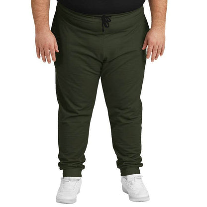 Dark Neutral Lime Joggers PLUS (L-NE-DA) - Man Front PLUS