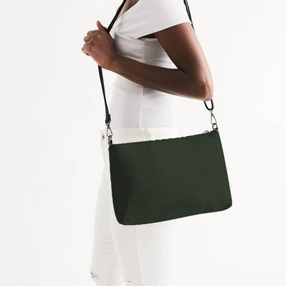 Dark Neutral Lime Zip Pouch (GL2-NE-DA) - Side CloseUp