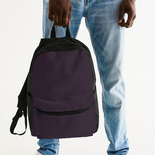 Dark Neutral Magenta Canvas Backpack (M-NE-DA) - Man Holding