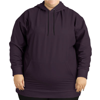 Dark Neutral Magenta Hoodie PLUS (M-NE-DA) - Woman Front PLUS