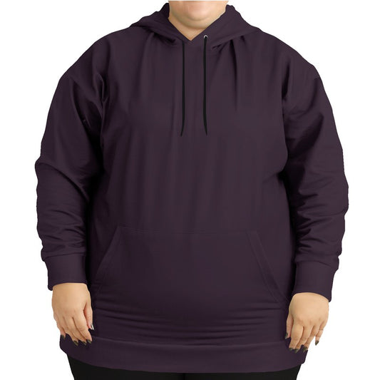 Dark Neutral Magenta Hoodie PLUS (M-NE-DA) - Woman Front PLUS