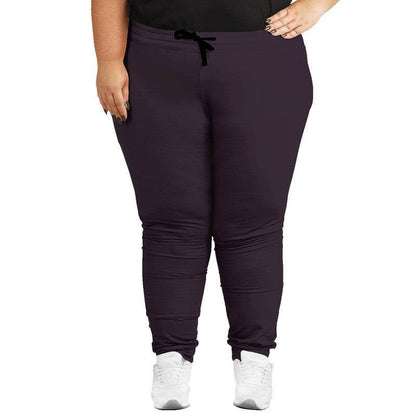 Dark Neutral Magenta Joggers PLUS (M-NE-DA) - Woman Front PLUS
