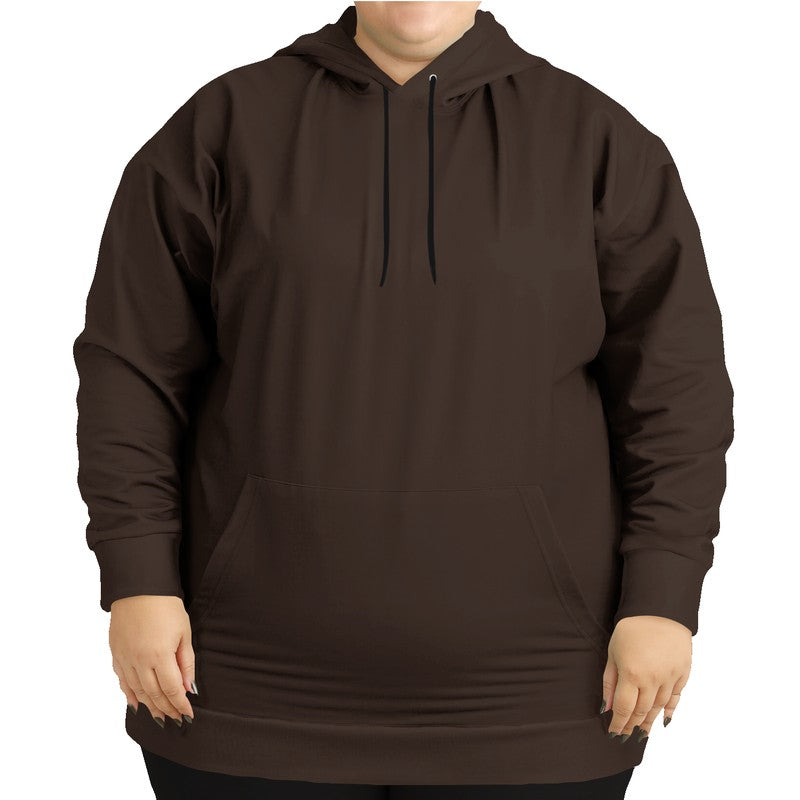 Dark Neutral Orange Hoodie PLUS (OR2-NE-DA) - Woman Front PLUS