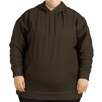 Dark Neutral Orange Hoodie PLUS (YO2-NE-DA) - Woman Front PLUS