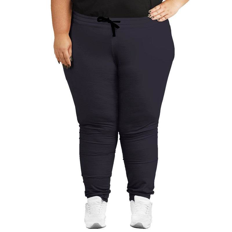 Dark Neutral Purple Joggers PLUS (PU-NE-DA) - Woman Front PLUS