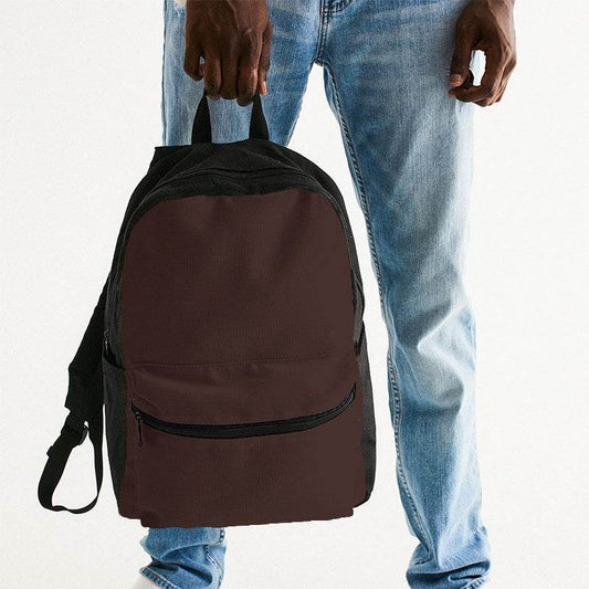 Dark Neutral Red Canvas Backpack (R-NE-DA) - Man Holding