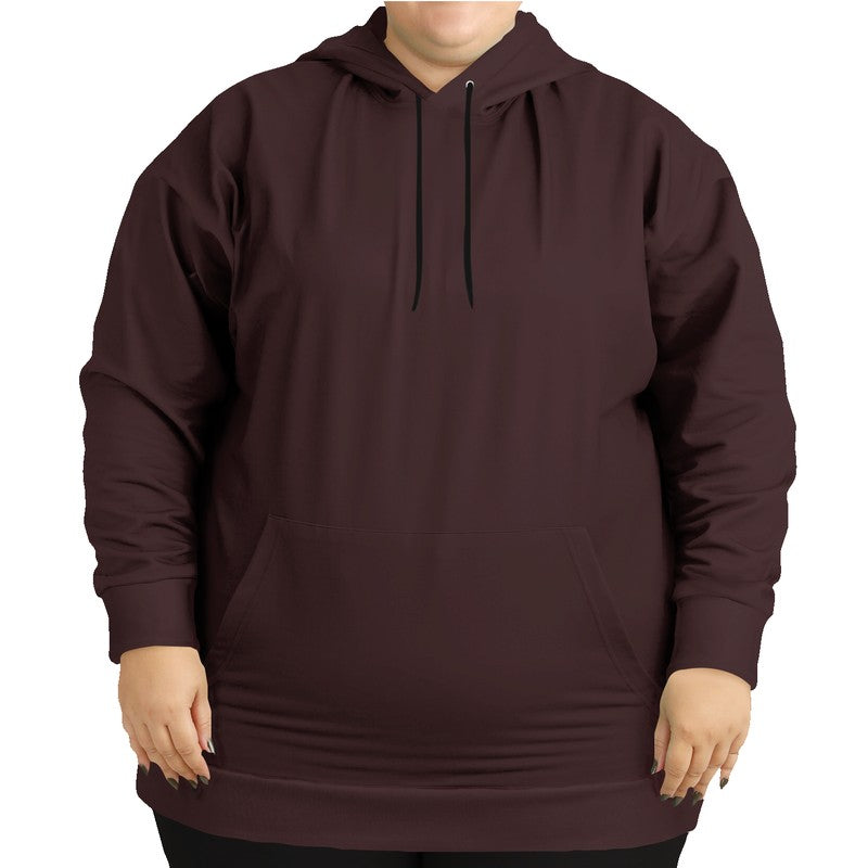 Dark Neutral Red Hoodie PLUS (RPI2-NE-DA) - Woman Front PLUS
