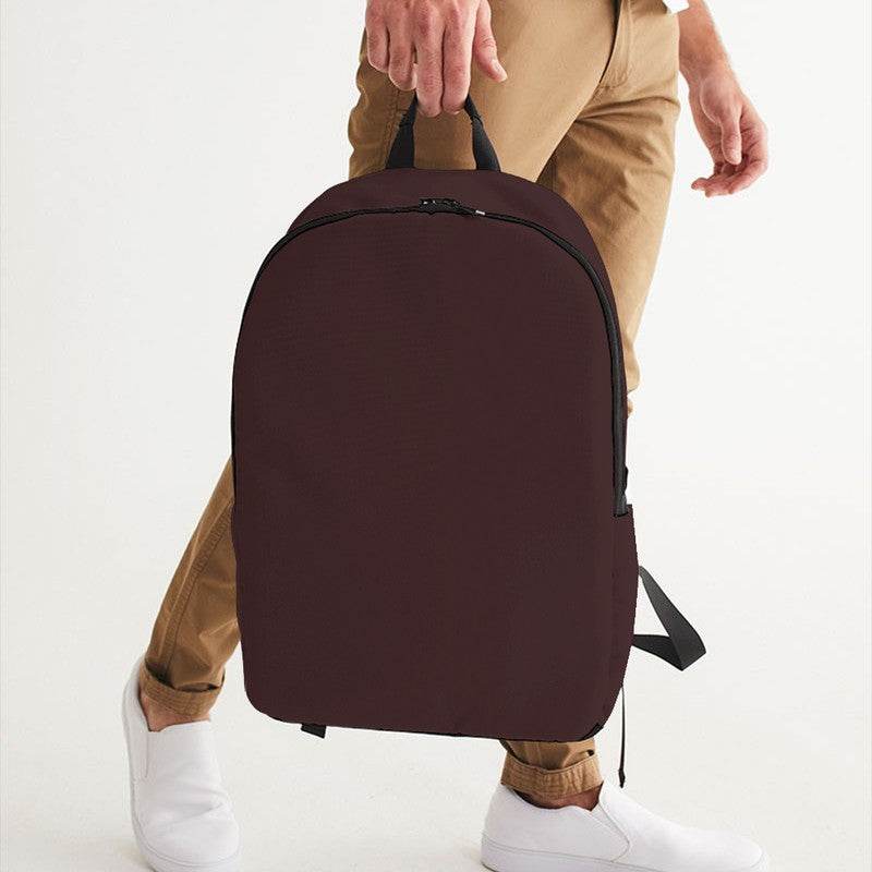Dark Neutral Red Waterproof Backpack (RPI2-NE-DA) - Man Holding CloseUp