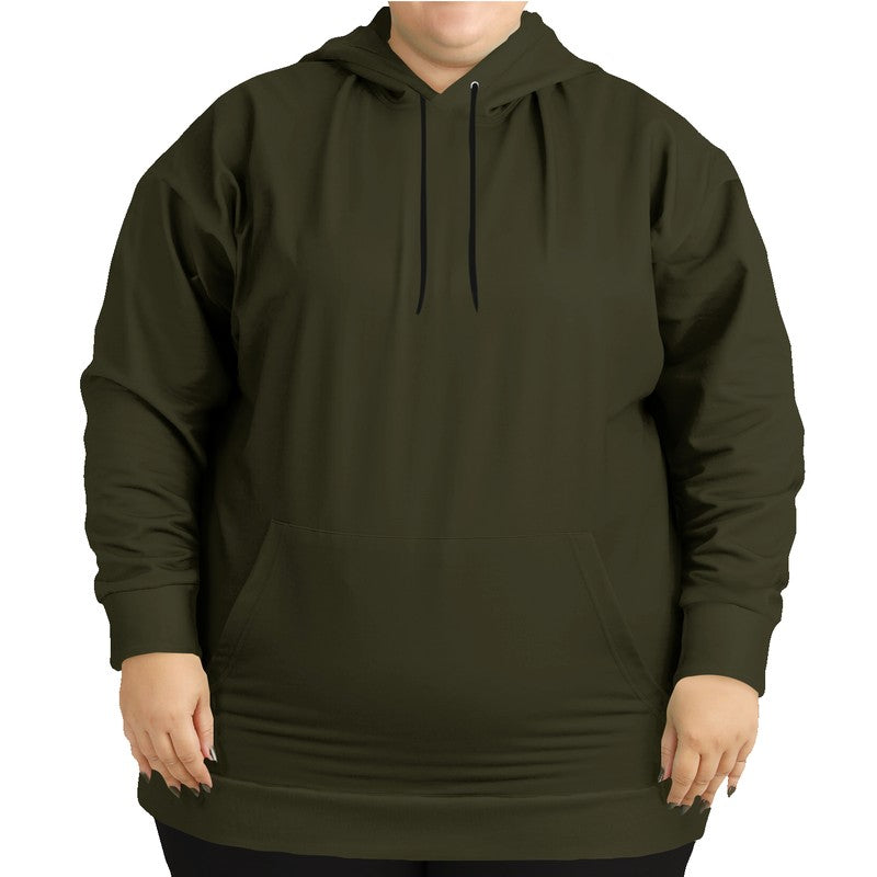 Dark Neutral Yellow Hoodie PLUS (LY2-NE-DA) - Woman Front PLUS