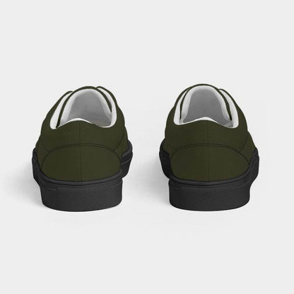 Dark Neutral Yellow Men's Canvas Sneakers (LY2-NE-DA) - Back