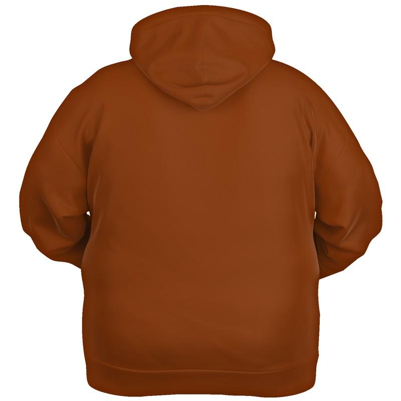 Dark Orange Hoodie (C0M75Y100K60) - Ghost Back PLUS