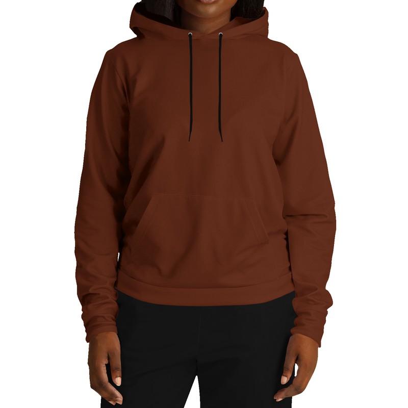 Dark Orange Hoodie (C0M75Y100K80) - Woman Front