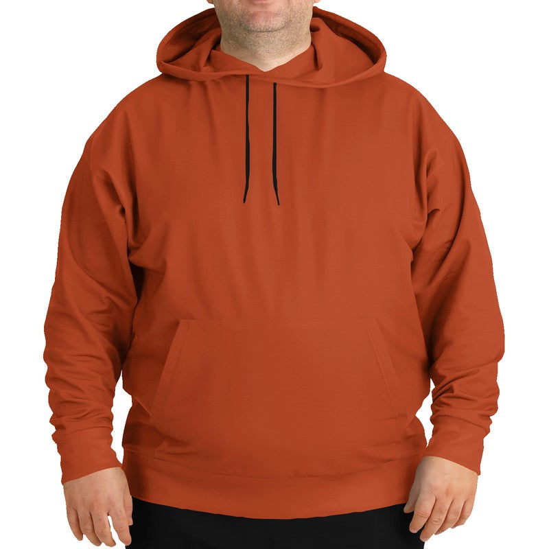 Dark Orange Hoodie PLUS (OR3-CL-DE) - Man Front PLUS