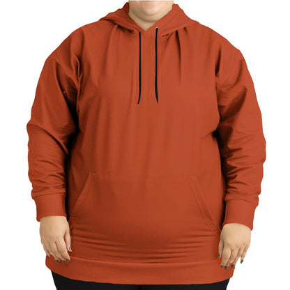 Dark Orange Hoodie PLUS (OR3-CL-DE) - Woman Front PLUS