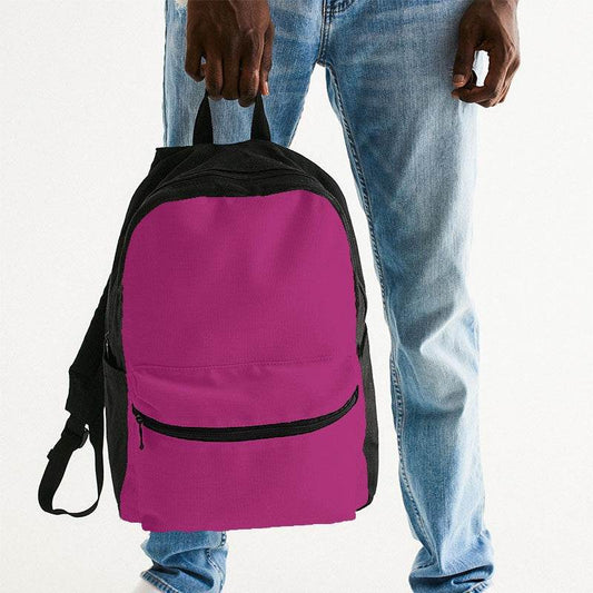 Dark Pink Canvas Backpack (PIM1-CL-DE) - Man Holding