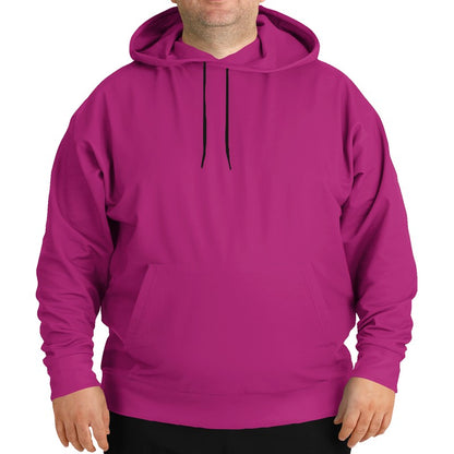 Dark Pink Hoodie PLUS (PIM1-CL-DE) - Man Front PLUS