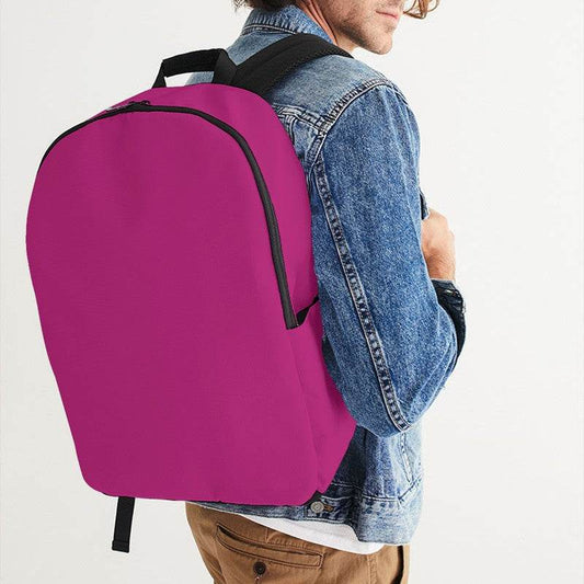Dark Pink Waterproof Backpack (PIM1-CL-DE) - Man CloseUp