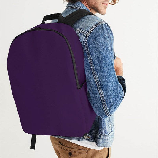 Dark Purple Waterproof Backpack (MPU2-MU-DA) - Man CloseUp