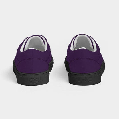 Dark Purple Women's Canvas Sneakers (MPU2-MU-DA) - Back
