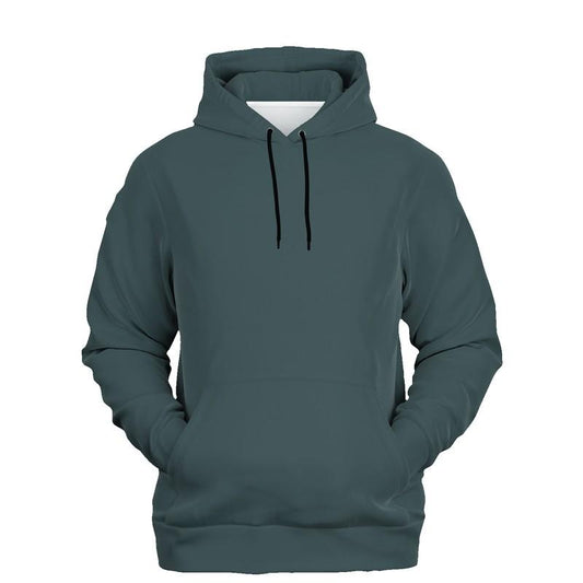 Dark Shaded Blue-Green Gray Hoodie (C30M0Y15K80) - Ghost Front