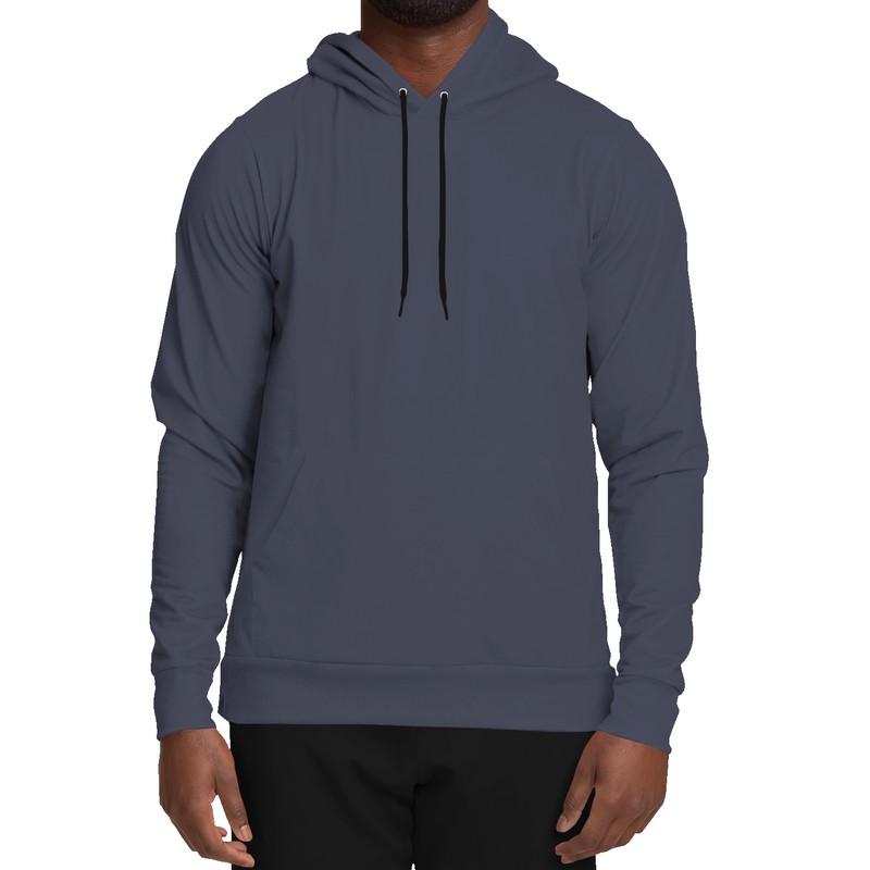 Dark Shaded Blue Gray Hoodie (C30M22Y0K80) - Man Front