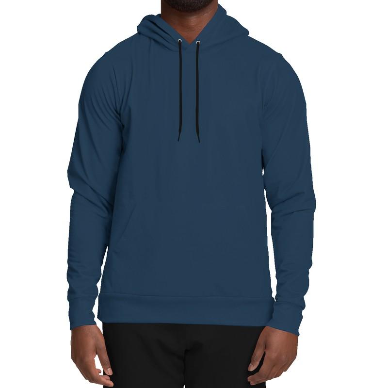 Dark Shaded Blue Hoodie (C60M30Y0K80) - Man Front