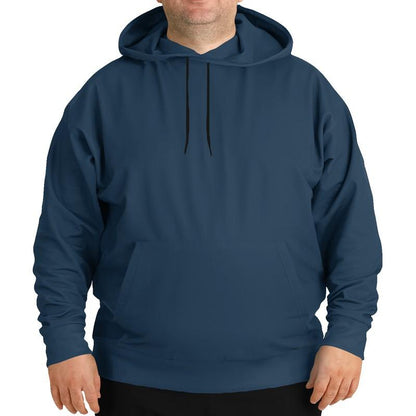 Dark Shaded Blue Hoodie (C60M30Y0K80) - Man Front PLUS