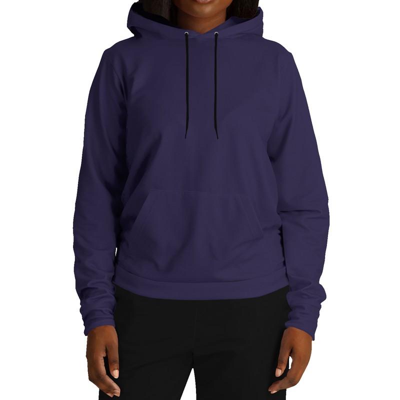 Dark Shaded Blue Hoodie (C60M60Y0K80) - Woman Front