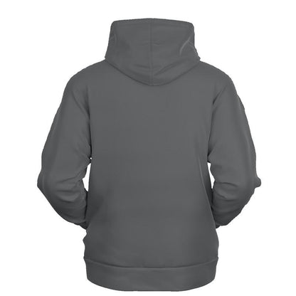 Dark Shaded Gray Hoodie (C0M0Y0K80) - Ghost Back