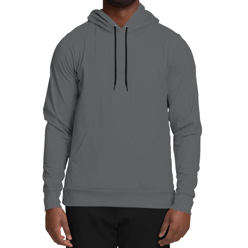 Dark Shaded Gray Hoodie (C0M0Y0K80) - Man Front