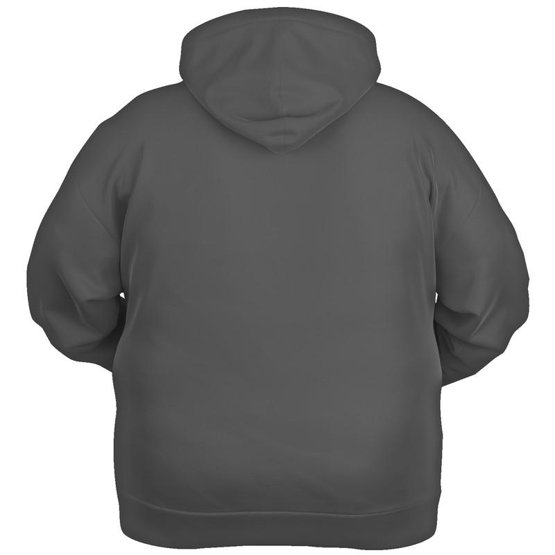 Dark Shaded Gray Hoodie (C10M10Y10K80) - Ghost Back PLUS