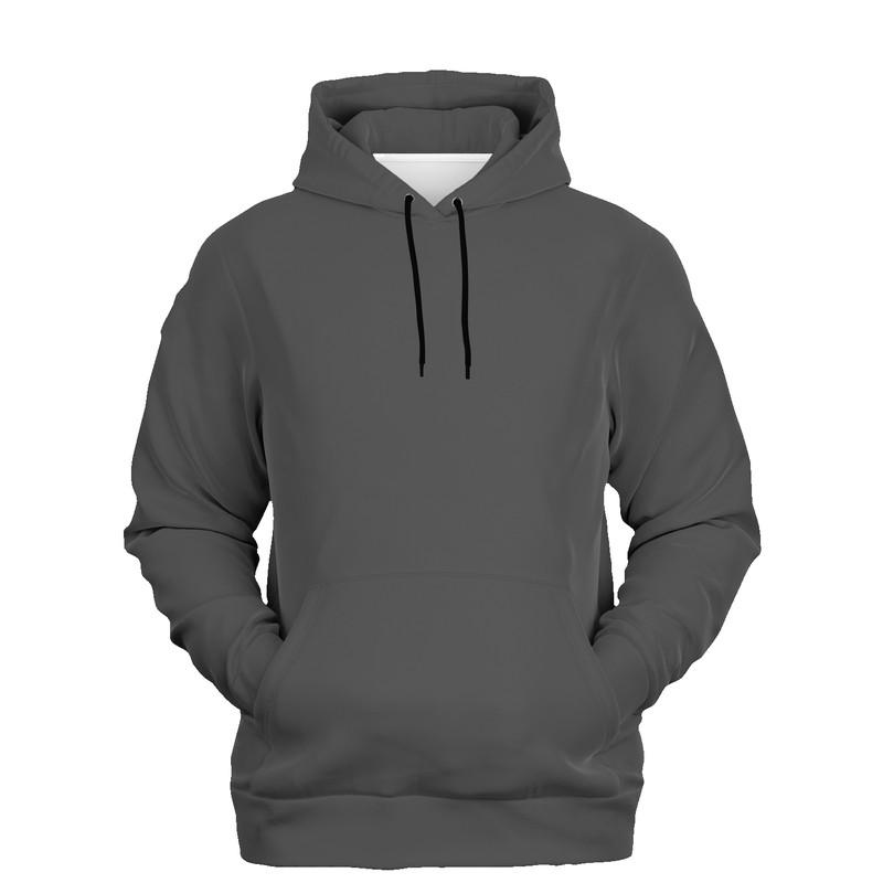 Dark Shaded Gray Hoodie (C10M10Y10K80) - Ghost Front