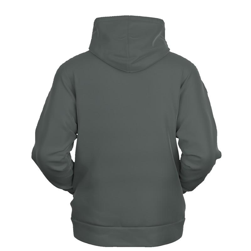 Dark Shaded Green Gray Hoodie (C10M0Y10K80) - Ghost Back