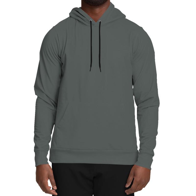 Dark Shaded Green Gray Hoodie (C10M0Y10K80) - Man Front