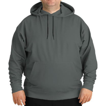 Dark Shaded Green Gray Hoodie (C10M0Y10K80) - Man Front PLUS