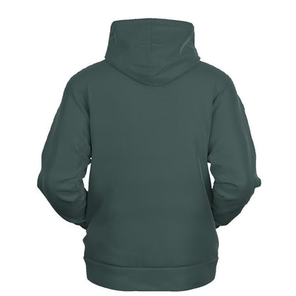 Dark Shaded Green Gray Hoodie (C30M0Y22K80) - Ghost Back