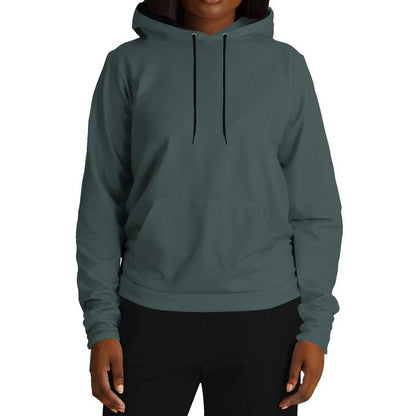 Dark Shaded Green Gray Hoodie (C30M0Y22K80) - Woman Front