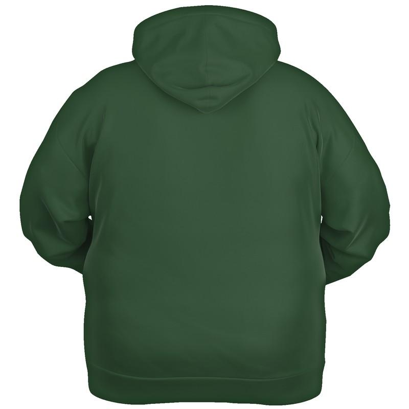 Dark Shaded Green Hoodie (C45M0Y60K80) - Ghost Back PLUS