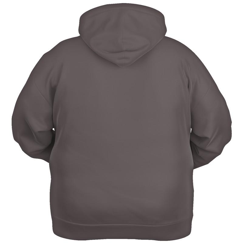 Dark Shaded Pink Brown Hoodie (C0M10Y5K80) - Ghost Back PLUS