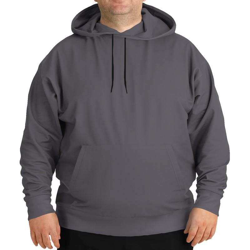 Dark Shaded Purple Gray Hoodie (C5M10Y0K80) - Man Front PLUS