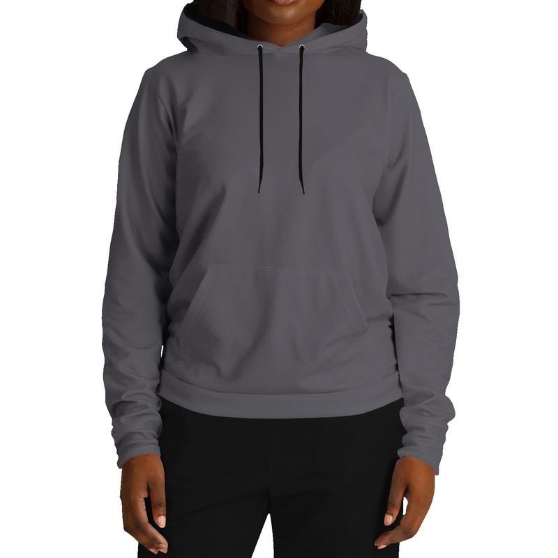 Dark Shaded Purple Gray Hoodie (C5M10Y0K80) - Woman Front